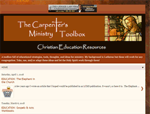 Tablet Screenshot of carpentersministrytoolbox.com